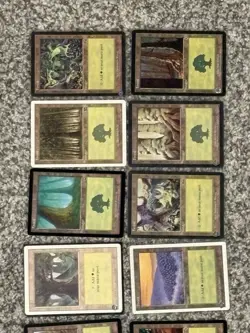 Magic the Gathering MTG Forest Land Collection - Basic Lands - Image 1