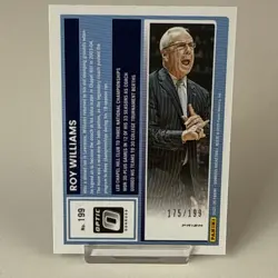 2025-26 Donruss Optic Orange Prizm Roy Williams #199 Orange Flash /199 Tar Heels - Image 2