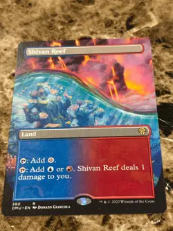 SHIVAN REEF Magic MTG Dominaria United Borderless - Image 1