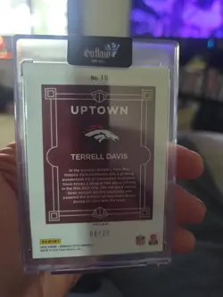 2025 Panini Donruss Optic - Uptowns Terrell Davis #19 White Pandora Prizm /25 - Image 2