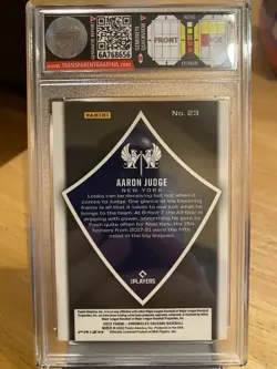 Aaron Judge 2022 Chronicles Crusade TPG 9 MINT Grade Yankees #23 ~ PSA - Image 2