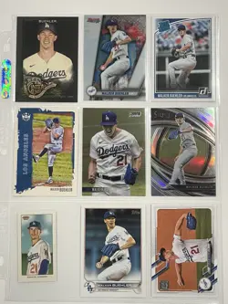 (9) Different WALKER BUEHLER Baseball Card Lot LOS ANGELES DODGERS W/ Rookie - Image 1