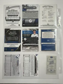 (9) Different WALKER BUEHLER Baseball Card Lot LOS ANGELES DODGERS W/ Rookie - Image 2