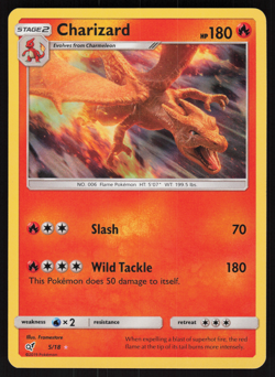 Pokemon TCG - Detective Pikachu - Charizard 5/18 Holo - P - Image 1