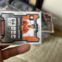 2026 Panini Prizm Monopoly FIFA World Cup Marco Van Basten Gold Millionaire /500 - Image 3