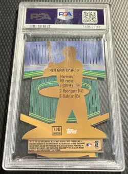 1999 Ken Griffey, Jr. Mariners PSA 9 Triumvirate Luminescent #T3B - Mint Die Cut - Image 2