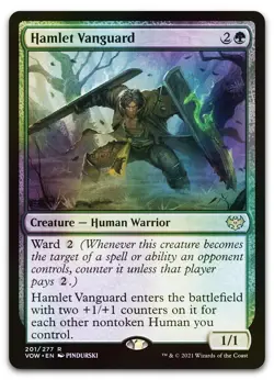 Hamlet Vanguard #201 (Foil) (NM) Crimson Vow VOW Magic MTG - Image 1