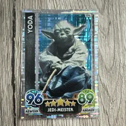 Star Wars Force Attax Yoda Hologram Trading Card #198 German (can negotiate) - Image 1
