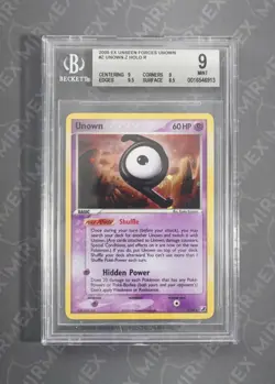 Pokemon BGS 9 Unown #Z Holo EX Unseen Forces Unown Cards 2005 English - Image 2