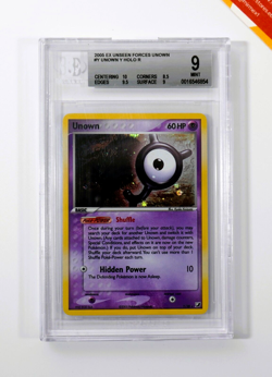 Pokemon BGS 9 Unown #Y Holo EX Unseen Forces Unown Cards 2005 English - Image 1