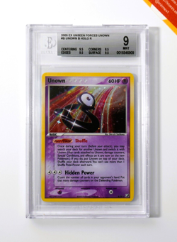 Pokemon BGS 9 Unown #B Holo EX Unseen Forces Unown Cards 2005 English - Image 1