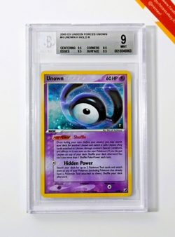 Pokemon BGS 9 Unown #H Holo EX Unseen Forces Unown Cards 2005 English - Image 1