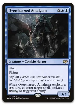 Overcharged Amalgam #71 (NM) Crimson Vow VOW Magic MTG - Image 1