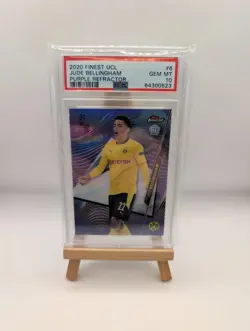 Jude Bellingham 2020 Topps Finest Rookie Card *PURPLE REFRACTOR* /250 PSA 10 - Image 1