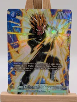 DBS Dragon Ball Fusion World FB03-039 Son Gohan SR ALT RARE Trading Card - Image 3