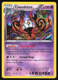 Chandelure - 43/119 - Holo Rare - Phantom Forces - Pokemon Card - Image 1