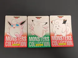 Pokemon card Bandai Carddass 1996 Wigglytuff Clefable Clefairy Japanese eb223 - Image 1