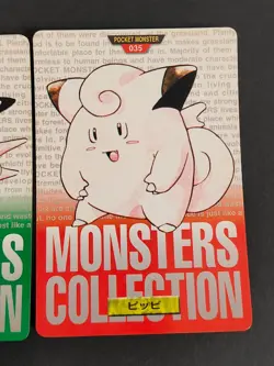 Pokemon card Bandai Carddass 1996 Wigglytuff Clefable Clefairy Japanese eb223 - Image 2