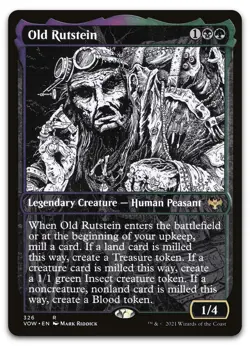 Old Rutstein (Showcase) #326 (NM) Crimson Vow VOW Magic MTG - Image 1