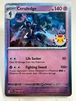 Ceruledge (Pokemon Day 2024) (Cosmos Holo) 040/091 SEALED Pokemon NM - Image 1