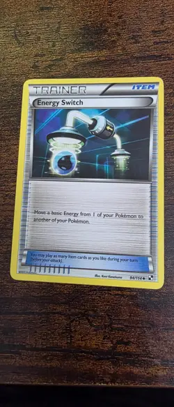 Energy Switch 94/114 Uncommon Black & White Pokemon Near Mint - Image 1
