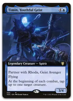 Timin, Youthful Geist (Extended Art) #54 (NM) Crimson Vow VOC Magic MTG - Image 1