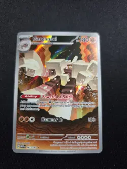 Pokemon TCG Garganacl 147/132 Me01: Mega Evolution Illustration Rare Holo NM - Image 1