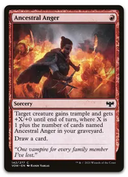 Ancestral Anger #142 (NM) Crimson Vow VOW Magic MTG - Image 1