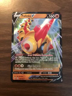 Holo Falinks V 110/192 Ultra Rare Rebel Clash Pokemon TCG - Image 2