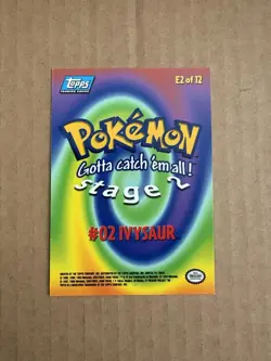 1999 Topps Pokemon the Movie #E2 Ivysaur Vintage LP - Image 2