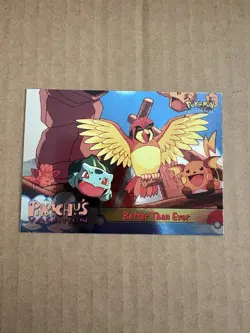 Pokemon Pikachu's Vacation Topps Blue Label "Better Than Ever" #56 - Image 2