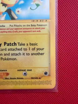 Pokemon Pichu 58/165 Expedition Base Set Rare Vintage WOTC Card LP Binder Copy - Image 2
