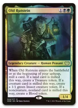 Old Rutstein #244 (Foil) (NM) Crimson Vow VOW Magic MTG - Image 1