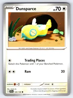 Dunsparce 120/159 Common SV09: Journey Together Pokemon TCG NM - Image 1