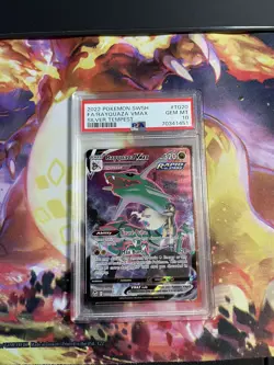 Pokemon SWSH Silver Tempest # TG20 Full Art Rayquaza VMAX PSA 10 Card! GEM MINT! - Image 1