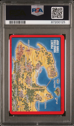 PSA 8 Blastoise Town Map Trainer Carddass Vending 1996 Japanese Bandai Pokemon - Image 2