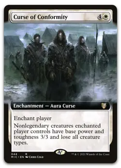 Curse of Conformity (Extended Art) #44 (NM) Midnight Hunt MIC Magic MTG - Image 1