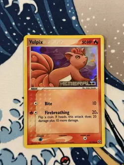 Pokemon TCG Vulpix 72/106 Emerald Reverse Holo English Common Basic 50 HP NM - Image 1