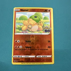 Numel (Peelable Ditto) 013/078 Common Pokemon GO Ditto Reverse Holo Unpeeled - Image 3