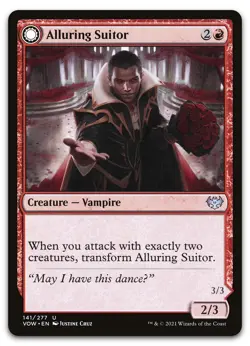 Alluring Suitor #141 (NM) Crimson Vow VOW Magic MTG - Image 1