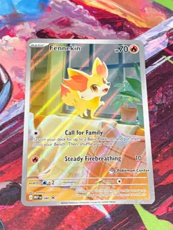 Pokemon TCG Chaos Rising ETB Fennekin 080 Pokemon Center Stamped Promo MINT HOT - Image 5
