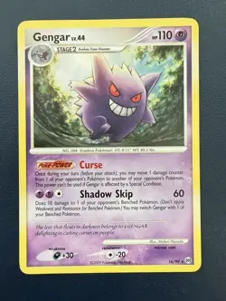 POKEMON PLATINUM ARCEUS #16/99 GENGAR - non-holo rare LP - Image 1