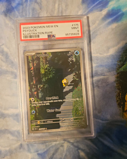 The Pokemon Company Psyduck 175/165 SV 151 Illustration Rare Holo PSA 9 EN 2023 - Image 1