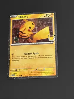 2024 POKEMON TEMPORAL FORCES #051/162 PIKACHU POKEMON DAY 2026 - Image 2
