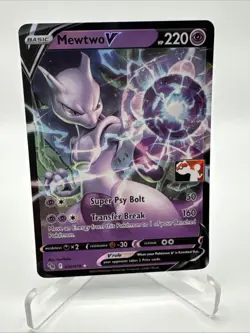 030/078 Mewtwo V Prize Pack Pokemon TCG League Play Stamped Pokemon Go - Image 1