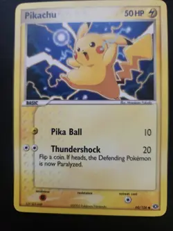 The Pokemon Company Pikachu 60/106 Emerald Rare Non-Holo 50HP EN 2005 - Image 2