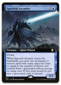 Spectral Arcanist (Extended Art) #53 (NM) Crimson Vow VOC Magic MTG - Image 1