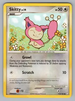 SKITTY 119/146 C LEGENDS AWAKENED POKEMON LP LA 2008 - Image 1