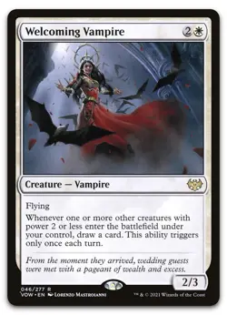 Welcoming Vampire #46 (NM) Crimson Vow VOW Magic MTG - Image 1