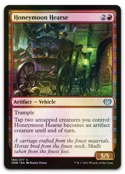 Honeymoon Hearse #160 (Foil) (NM) Crimson Vow VOW Magic MTG - Image 1